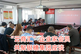 欢迎“云商汇”企业家会员来银穗财税服务集团座谈