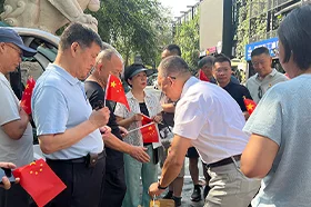银穗财税集团党支部联合银川路街道退役军人服务站开展迎